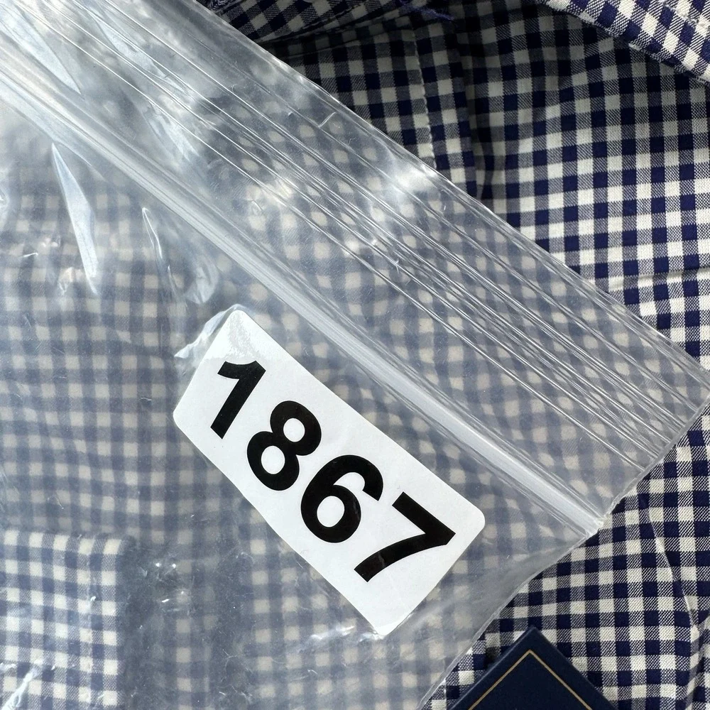 Polo Ralph Lauren Blue White Gingham Regent Big Tall Shirt 20 34/35 NWT